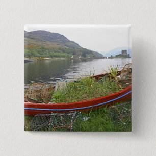 Chapa Cuadrada Castillo de Eilean Donan, Escocia. El famoso Eilea