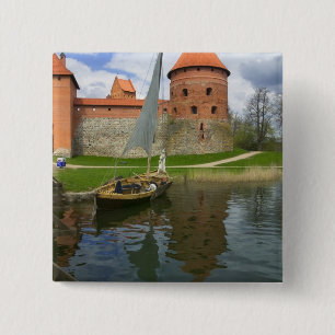 Chapa Cuadrada Castillo de la isla junto al lago Galve, Trakai, L