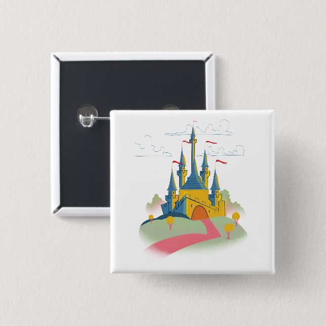 Chapa Cuadrada Castillo Fairytail (Anverso y reverso)