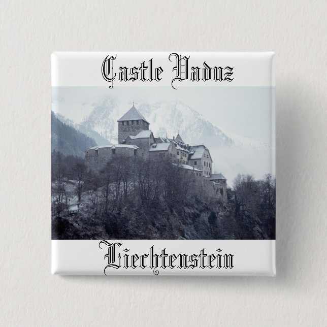 Chapa Cuadrada Castillo Vaduz Liechtenstein (Anverso)