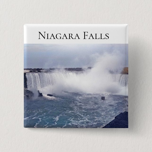 Chapa Cuadrada Cataratas Horseshoe (Anverso)