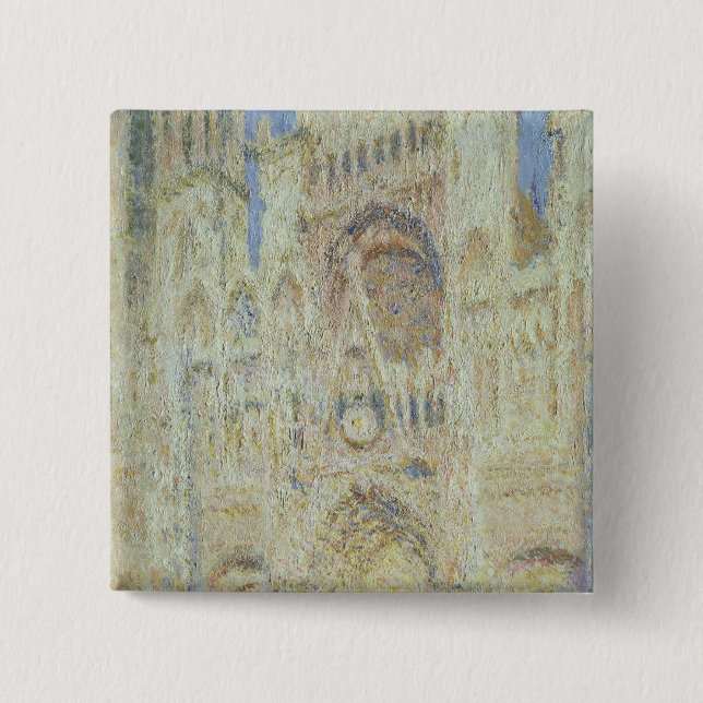 Chapa Cuadrada Catedral de Claude Monet el | Ruán en la puesta (Anverso)