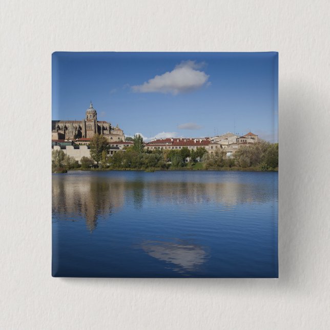 Chapa Cuadrada Catedrales de Salamanca y ciudad (Anverso)