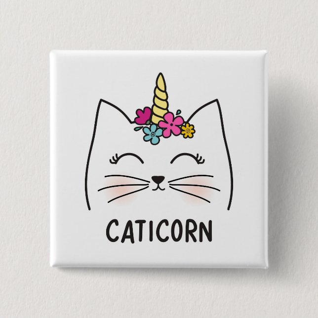 Chapa Cuadrada Caticorn (Anverso)