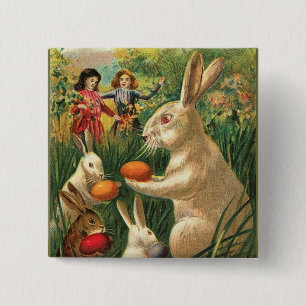 Chapa Cuadrada Caza de huevos de Pascua