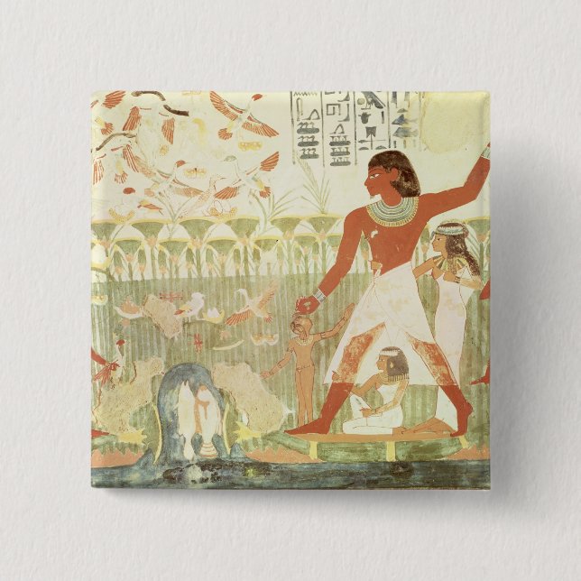 Chapa Cuadrada Caza y pesca (Anverso)