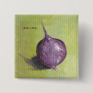 Chapa Cuadrada Cebolla Morada Artística en Botones Personalizados