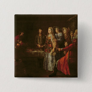 Chapa Cuadrada Celebración del acuerdo de la boda, 1777