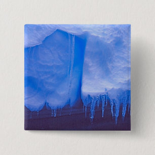 Chapa Cuadrada Cementerio de Icebergs de Pleneau, Antártida: Azul