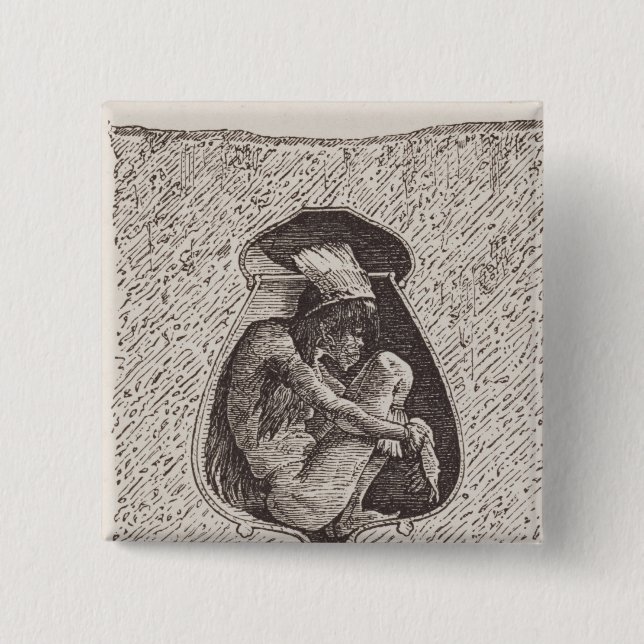 Chapa Cuadrada Cementerio indio viejo (Anverso)