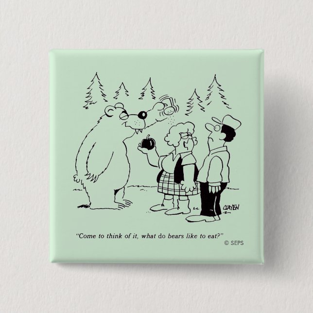 Chapa Cuadrada Cena de los osos (Anverso)