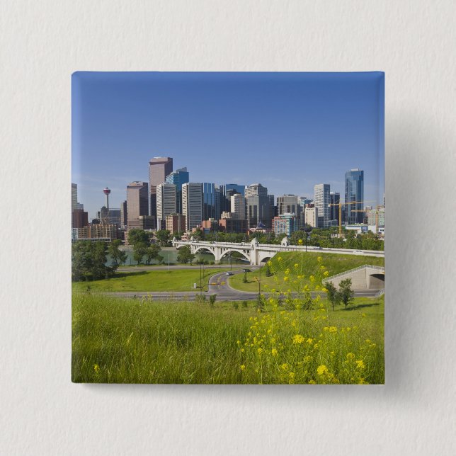 Chapa Cuadrada Centre St Bridge y Downtown Calgary, Alberta, 2 (Anverso)