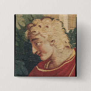 Chapa Cuadrada Cephalus y Procris, detalle de la cabeza de