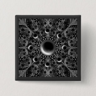 Chapa Cuadrada Ceramic Lace Black