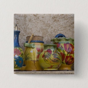 Chapa Cuadrada Cerámica, Moustiers-Sainte-Marie, Provenza,