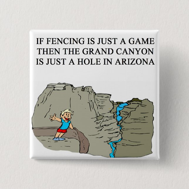 Chapa Cuadrada CERCADO de chiste del cercador (Anverso)