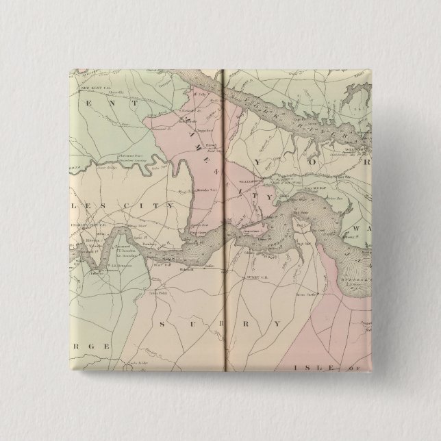 Chapa Cuadrada Cercanía de Richmond (Anverso)