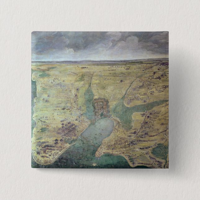 Chapa Cuadrada Cerco de La Rochelle (Anverso)