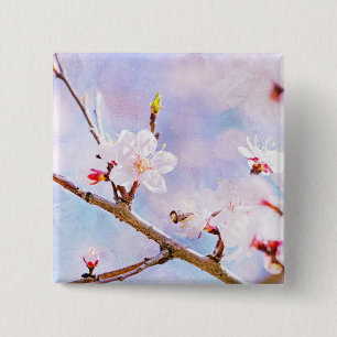 Chapa Cuadrada Cerezo japonés - Sakura en flor