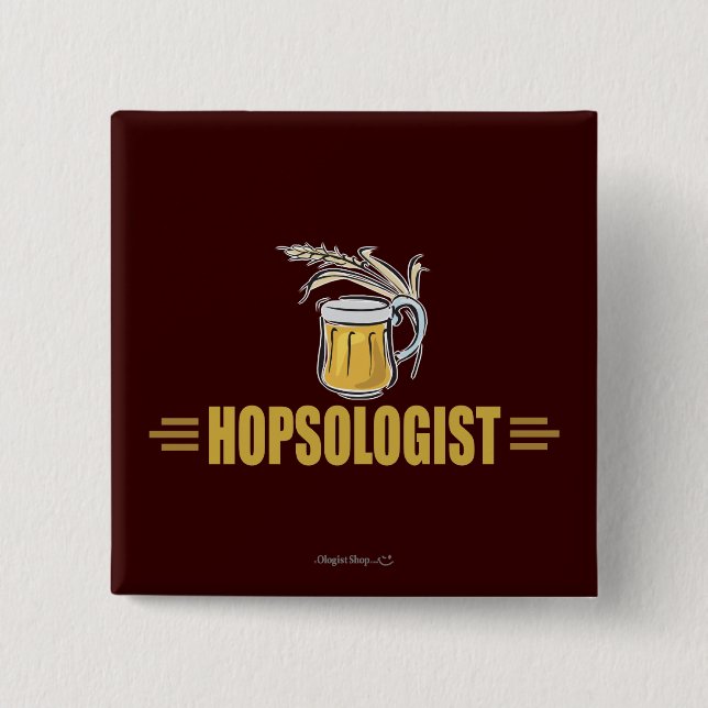 Chapa Cuadrada Cerveza divertida (Anverso)