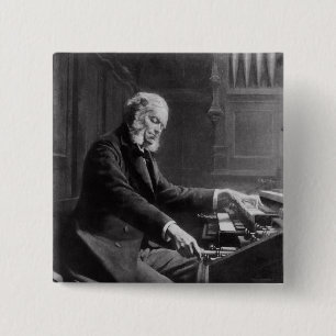 Chapa Cuadrada Cesar Franck en la consola del órgano