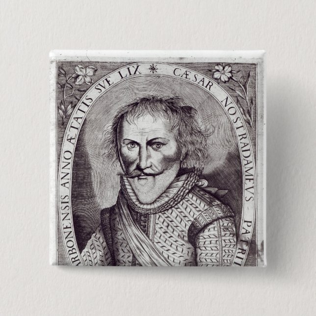 Chapa Cuadrada Cesar Nostradamus (Anverso)