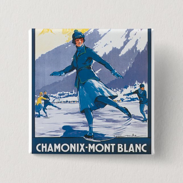 Chapa Cuadrada Chamonix-Mont Blanc (Anverso)