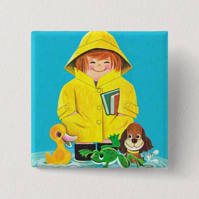 Chapa Cuadrada Charcos de la diversión (Anverso)