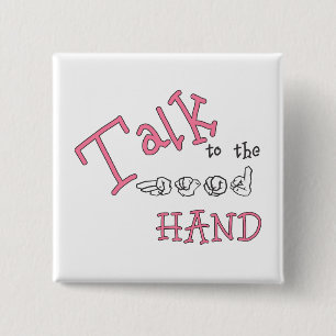 Chapa Cuadrada Charla al Rev de la mano (ASL)