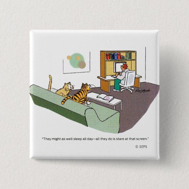 Chapa Cuadrada Charla del gato (Anverso)