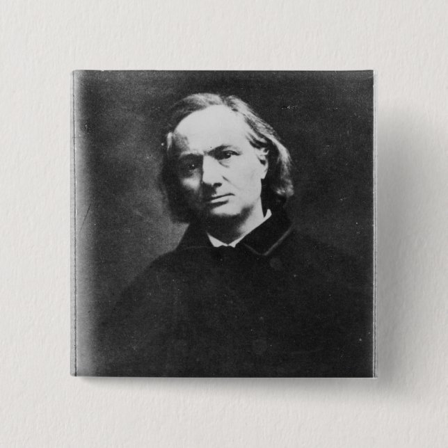Chapa Cuadrada Charles Baudelaire (Anverso)