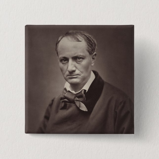 Chapa Cuadrada Charles Baudelaire (Anverso)