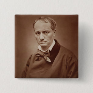 Chapa Cuadrada Charles Baudelaire (1821-67), poeta francés,