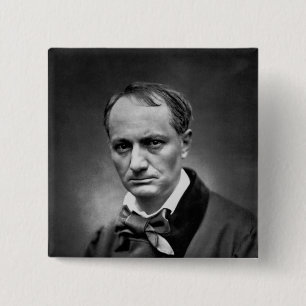Chapa Cuadrada Charles Baudelaire - Foto de época 1878