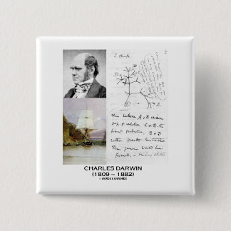 Chapa Cuadrada Charles Darwin (beagle Phylogenetics de Darwin