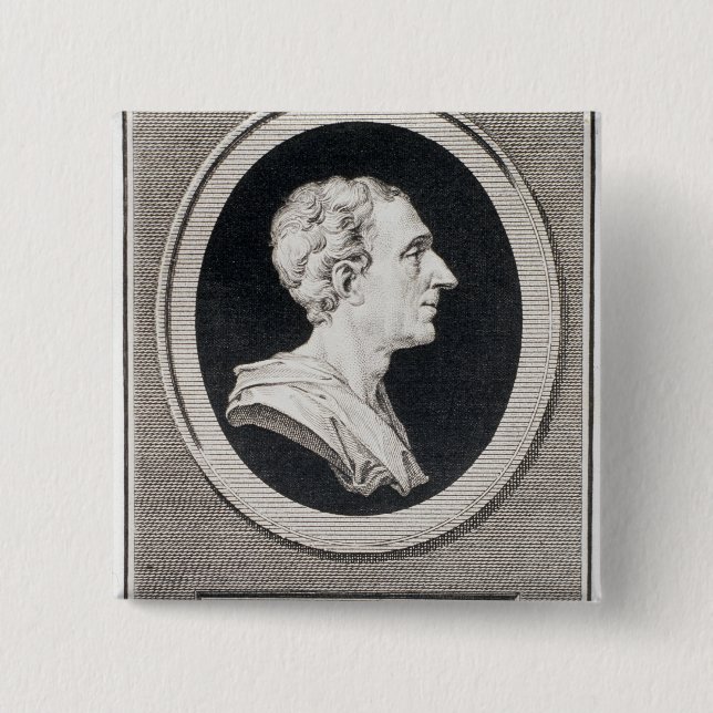 Chapa Cuadrada Charles Louis de Secondat, barón de Montesquieu (Anverso)