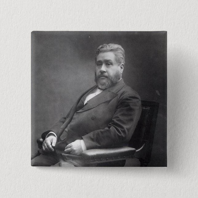 Chapa Cuadrada Charles reverendo Haddon Spurgeon (Anverso)