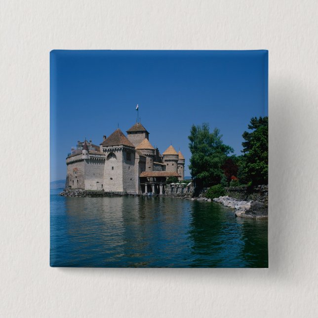 Chapa Cuadrada Chateau Chillon, Lago Ginebra, Cantón de Vaud, (Anverso)