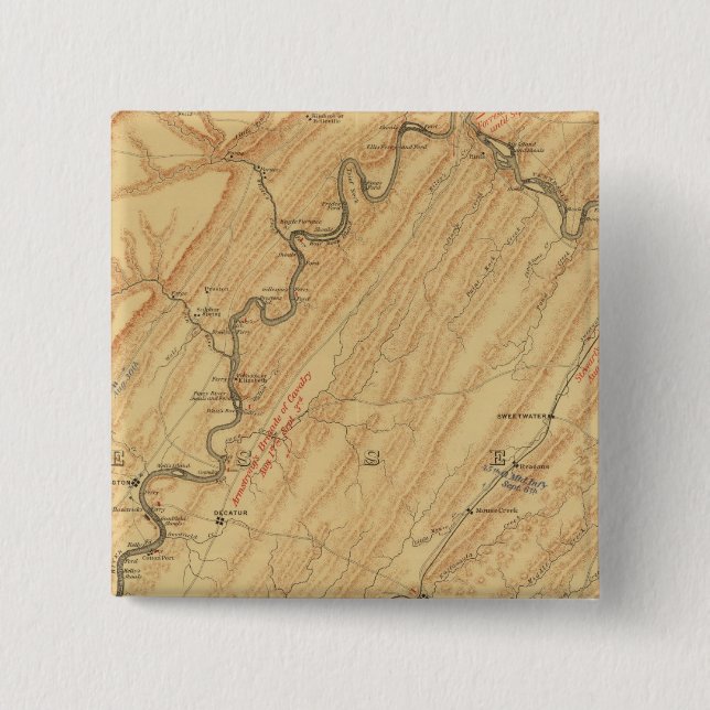 Chapa Cuadrada Chattanooga, Tennessee (Anverso)