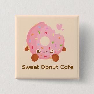 Chapa Cuadrada Cheerful Donut With Sprinkles