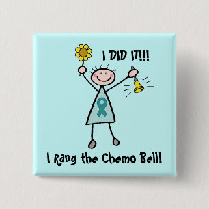Chapa Cuadrada Chemo Bell - cáncer de cuello del útero