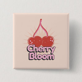 Chapa Cuadrada Cherry Bloom Button