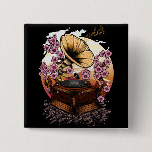 Chapa Cuadrada Cherry Blossom Musical