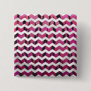 Chapa Cuadrada Chevron Tiger Hot Pink and Black Print