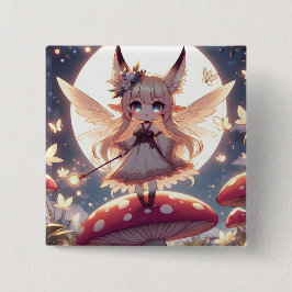 Chapa Cuadrada Chica anime Pixie Hippie Moon Fairy