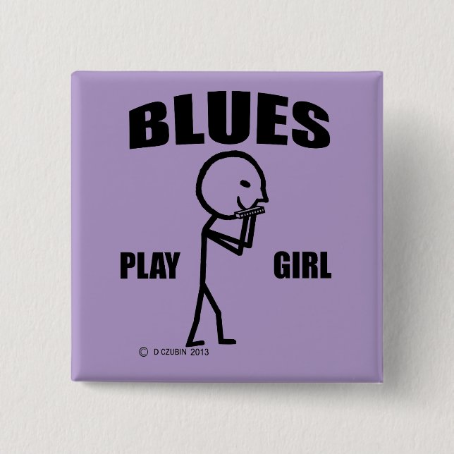 Chapa Cuadrada Chica Blues Play (Anverso)