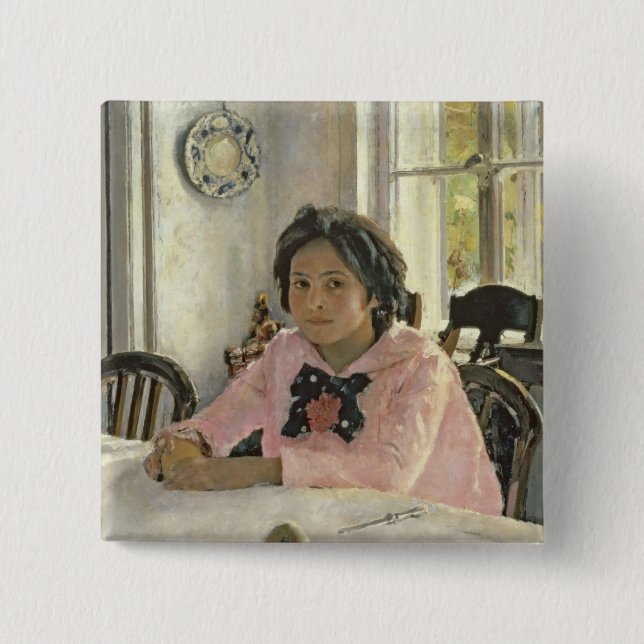 Chapa Cuadrada Chica con los melocotones, 1887 (Anverso)