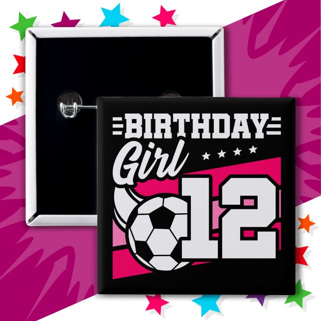 Chapa Cuadrada chica de 12 años en el fútbol 12 de cumpleaños (Subido por el creador)