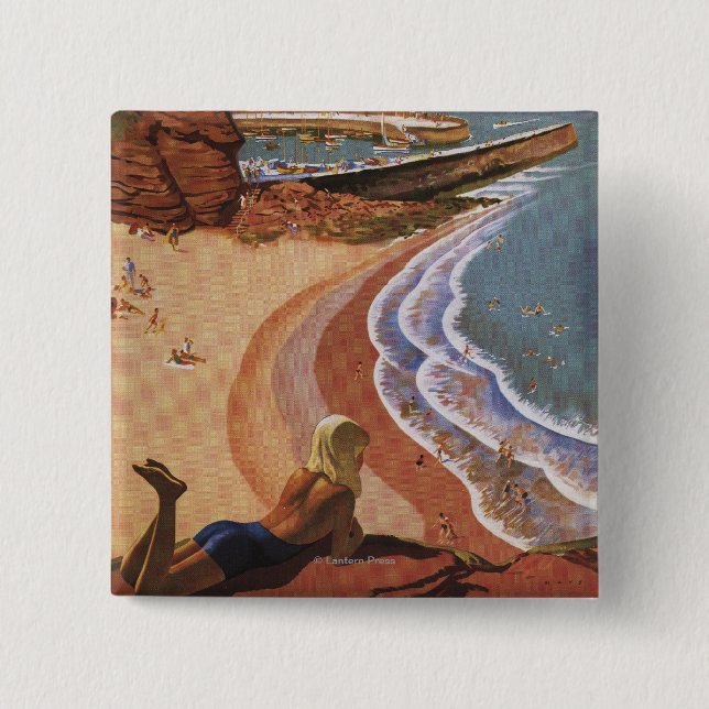 Chapa Cuadrada Chica de Ferrocarriles Británicos mirando un preci (Anverso)