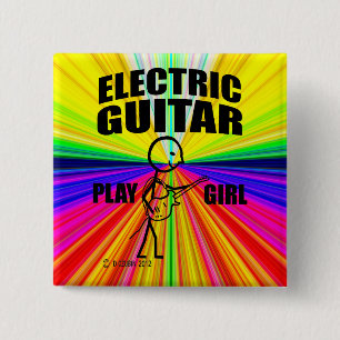 Chapa Cuadrada Chica de guitarra eléctrica